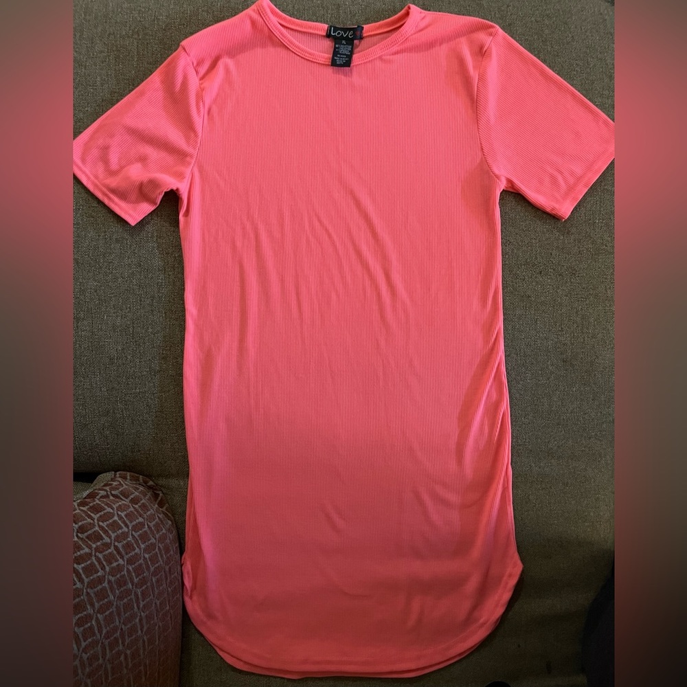 Bubblegum Pink T-Shirt Dress
